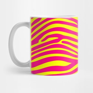 Pink and Yellow Zebra Print Mug